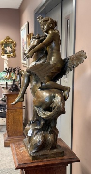 Henri Louis LeVasseur (French, 1853-1934) Athena and Pegasus