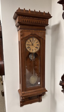 William L. Gilbert Clock Co. Regulator No. 11 Wall Clock