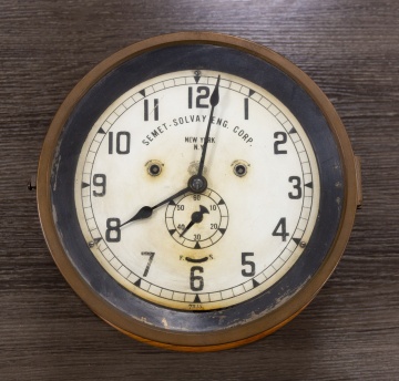 Semet-Solvay Eng. Corp. Machine Room Wall Clock