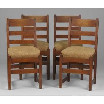 Set of 4 L. & J.G. Stickley Chairs