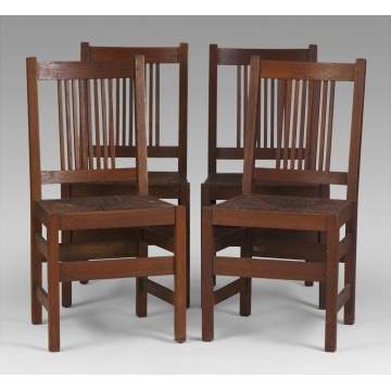 Set of 4 L & J.G. Stickley Dining Chairs
