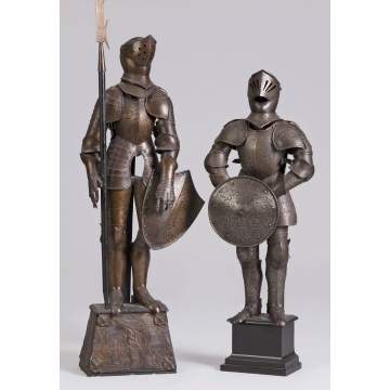 2 - Late 19th/Early 20th Cent. Miniature Suits of Armor