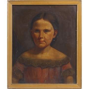 Primitive Painting of Girl