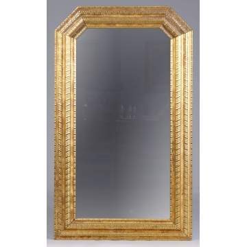 Mid 19th Cent. Carved & Gilt Wood Mirror