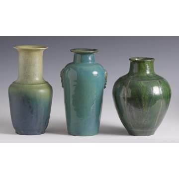 Group of 3 Art Pottery Vases