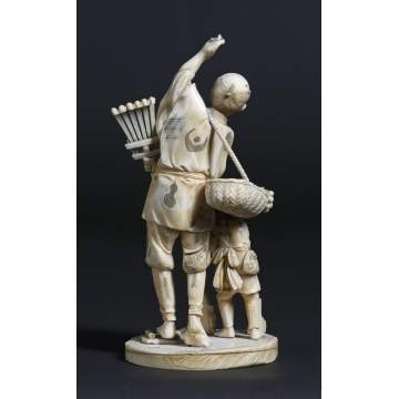 Carved Ivory Figural Group