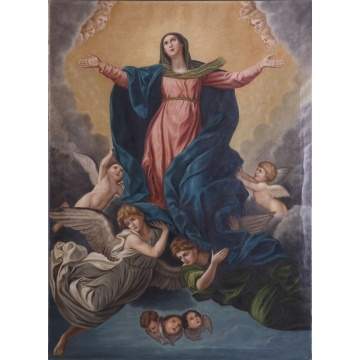 19th cent. Ptg., Ascension of Mary