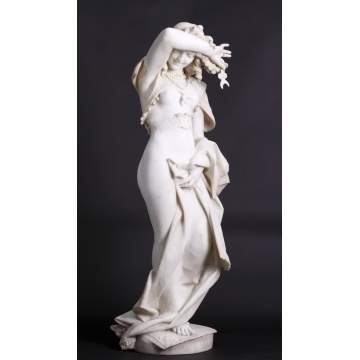 Ezio Ceccarelli (1865-1927) Marble Statue