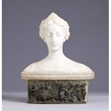 Sgn. Gall. Prof. A. Petrilli (Italian) Marble Bust