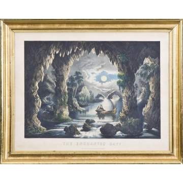 Currier & Ives Litho. "The Enchanted Cave" 	