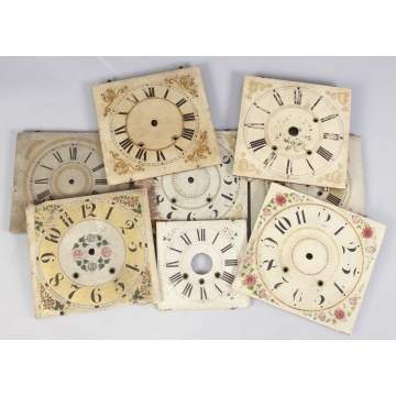 Group of Painted 10 Wood Dials