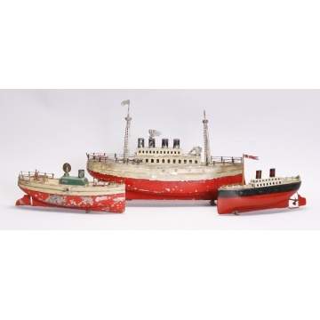 Group of Toy Boats