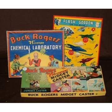 Buck Rogers Games & Flash Gordon Tin Game Board
