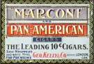 "Marconi" & Pan American Tin Cigar Sign