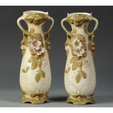 Pair of Royal Dux Vases