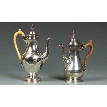 George III Sterling Coffee Pots