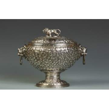 Sterling Repousse Soup Tureen