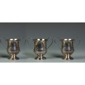 Group of 3 Gorham Coin Silver Handled Cups