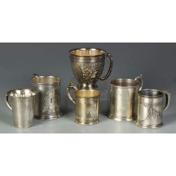 Group of 6 Various Cups