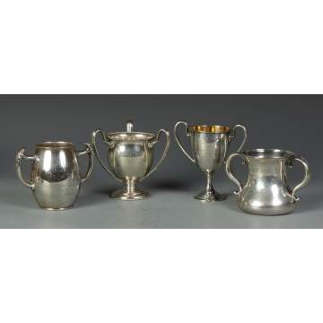 Group of 4 Sterling Trophies