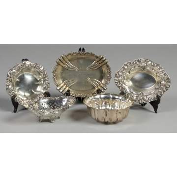 Group of 5 Silver Bowls