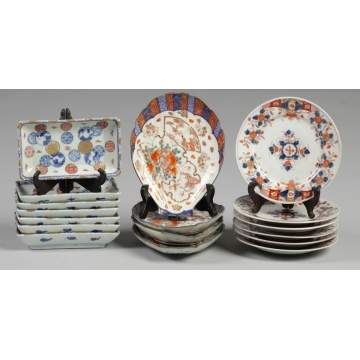 Group of Imari Porcelain Dishes & Plates