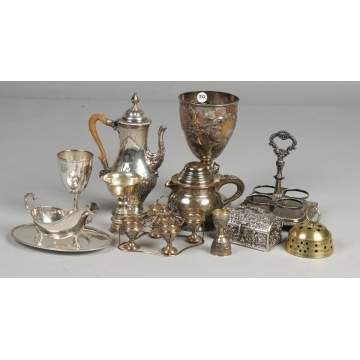 Group misc. silver plate