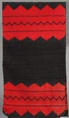 2 Panel Red & Black Navajo Women's Dress	