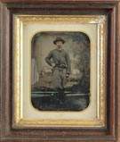 Full Plate Tin Type of a Union Cavalry Trooper