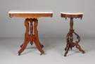 Victorian Walnut Marble Top Tables
