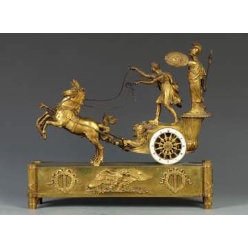 Fine Tiffany & Co., NY, Classical Gilt Bronze Clock