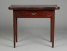 18th Cent. Chippendale Serpentine Top Card Table w/Drawer