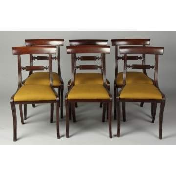 Set of 6 Early 19th Cent. Mahogany Chairs