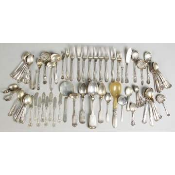 Misc. Sterling Flatware, Early Coin Silver and 2 Bowls
