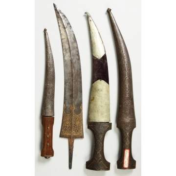 Group of 4 Jamaya knives/daggers