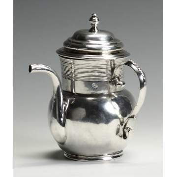 Fine and Rare Silver Spout Cup, John Coney (Boston, 1655-1722) 