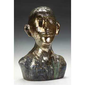 Erwin Eisch (German, born 1927) Sculpted glass bust