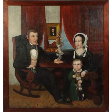 Calvin Balis (Utica, NY) Family mourning portrait in the parlor