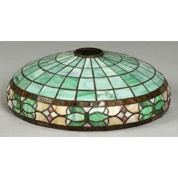 Leaded Glass Lamp Shade, attr. To Duffner