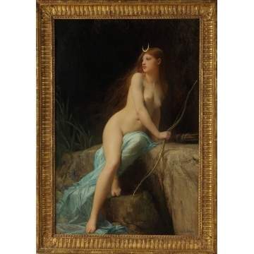 Jules Joseph LeFebvre (French, 1836-1911) "Diana, Chasseresse"
