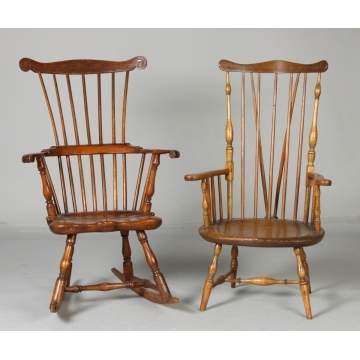 Two 18th Cent. Windsor Chairs