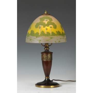 Pairpoint Arts & Crafts Obverse Painted Boudoir Lamp