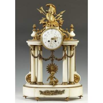 French Marble Shelf Clock