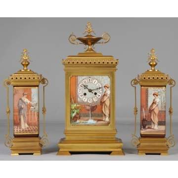 Victorian 3-Pc. Clock Set