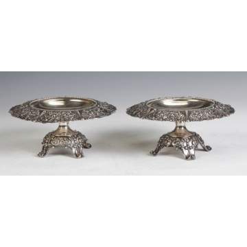 Pair of Sterling Silver Tazzas