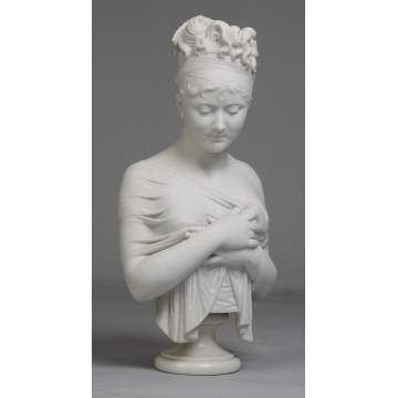 Marble Bust of Young Lady