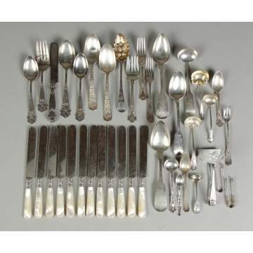 Group of Misc. Sterling & Coin Silver Flatware