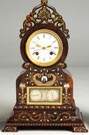 3 Piece Unusual French Clock & Garnitures