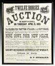 1869 Auction Broadside, North Chili, NY
