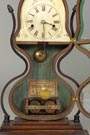 Rare JC Brown, Bristol, CT, Acorn Shelf Clock